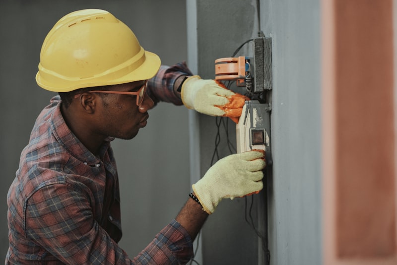 Tradesperson working