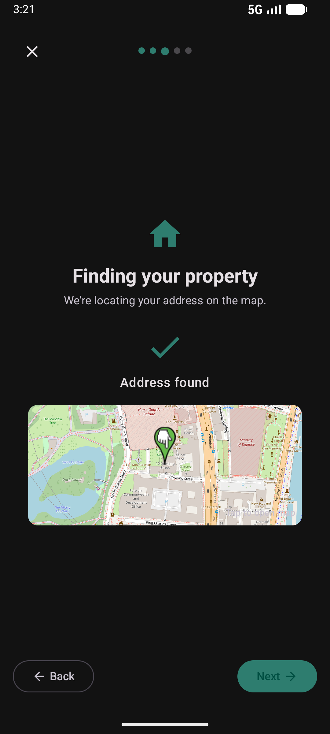 Property wizard step 3 — EPC lookup